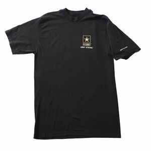 Unicor US Army “Army Strong” T-Shirt S/S Mens Large Black Logo Cotton/ Poly USA